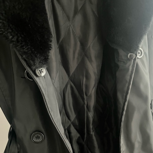 ACTUELLE Prêt à Porter Black Trench Coat - Picture 4 of 10